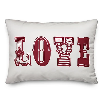 Vintage Love Throw Pillow