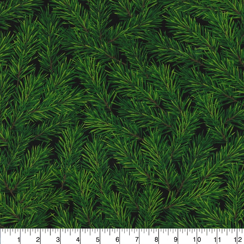 Fabric Traditions Fraser Fir Cotton Fabric