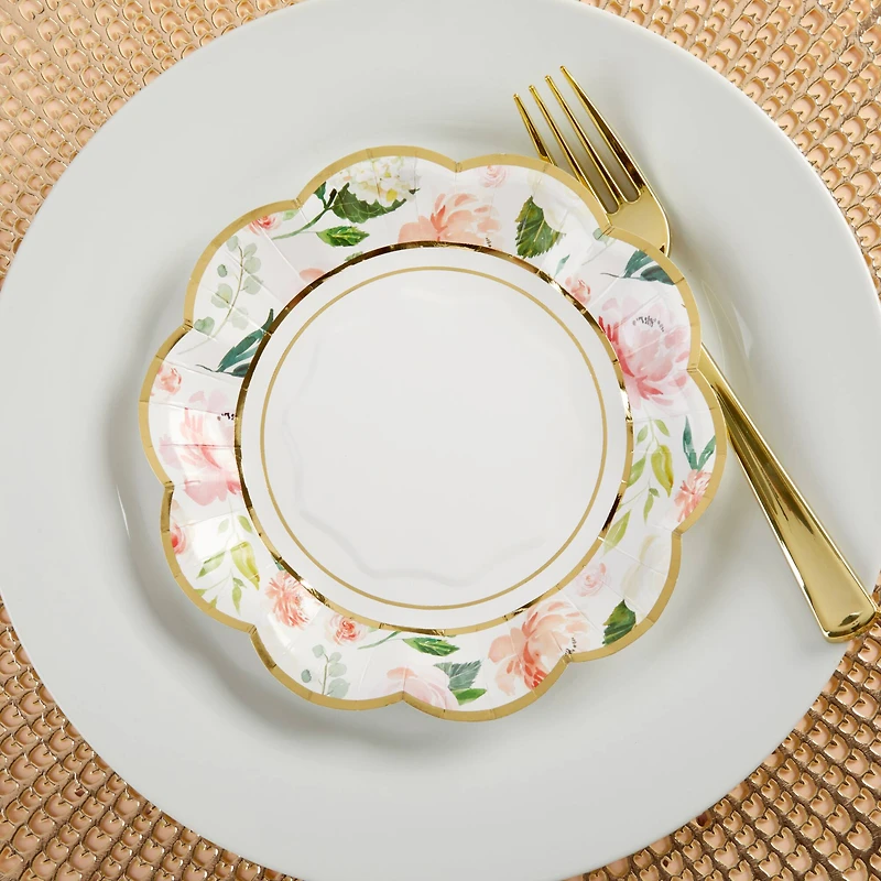 Kate Aspen® 7" Brunch Floral Paper Plates, 32ct.