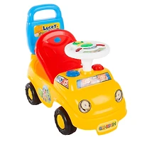 Toy Time Yellow Ride-On Activity Car