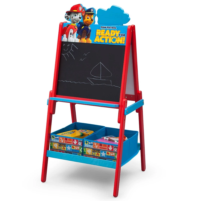 Nick Jr. PAW Patrol Wooden Double Sided Easel With Storage 