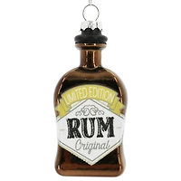 4.5" Rum Bottle Glass Ornament by Ashland®