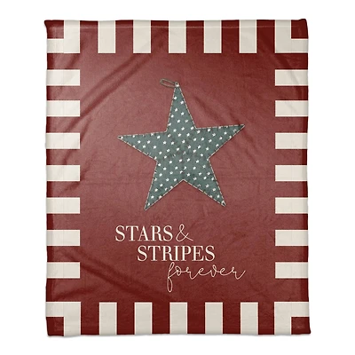 Primitive Star Coral Fleece Blanket