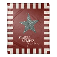 Primitive Star Coral Fleece Blanket