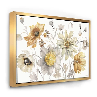 Designart - Fields of Gold Watercolor Flower VII