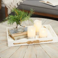 Cream & Silver Traditional Flameless Candle Set