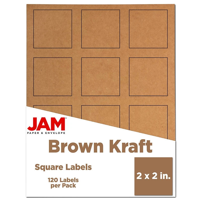 JAM Paper 2" x 2" Square Product & Container Labels