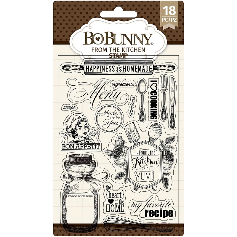 BoBunny® From The Kitchen Clear Stamps