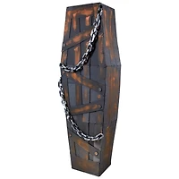 6ft. Animated & Musical Chained Shaking Coffin Halloween Decoration