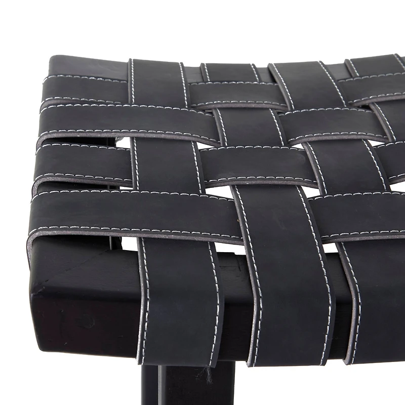 Black Birch Rustic Bar Stool, 30" x 18" x 11"