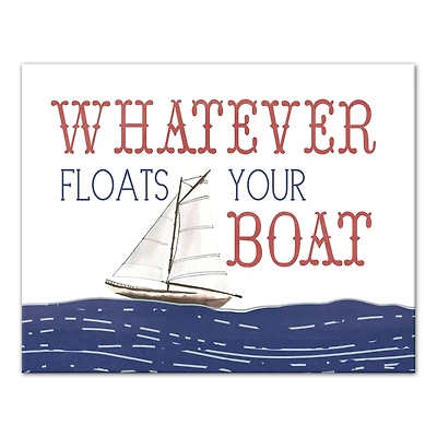 Whatever Floats Your Boat Canvas Wall Art