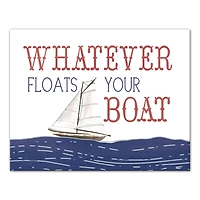 Whatever Floats Your Boat Canvas Wall Art