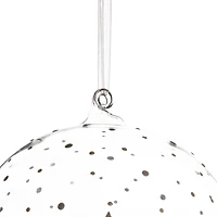 Deer Family in Snow Glass Globe Christmas Ornament  - 4.75"