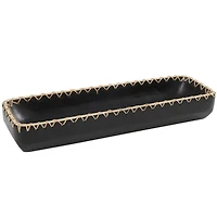 24" Black Mango Wood Handmade Nesting Tray