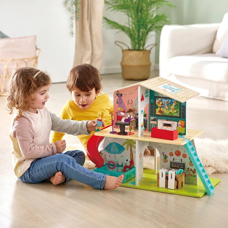 Hape Rock & Slide Dollhouse Set