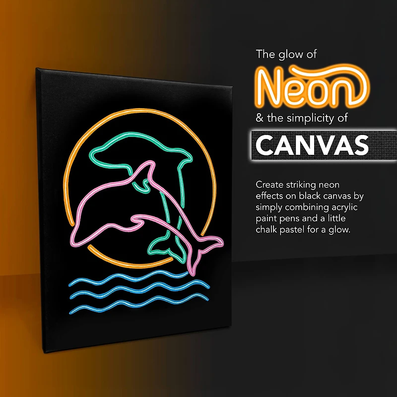 ArtSkills® 2 Pack Black Stretched Canvases