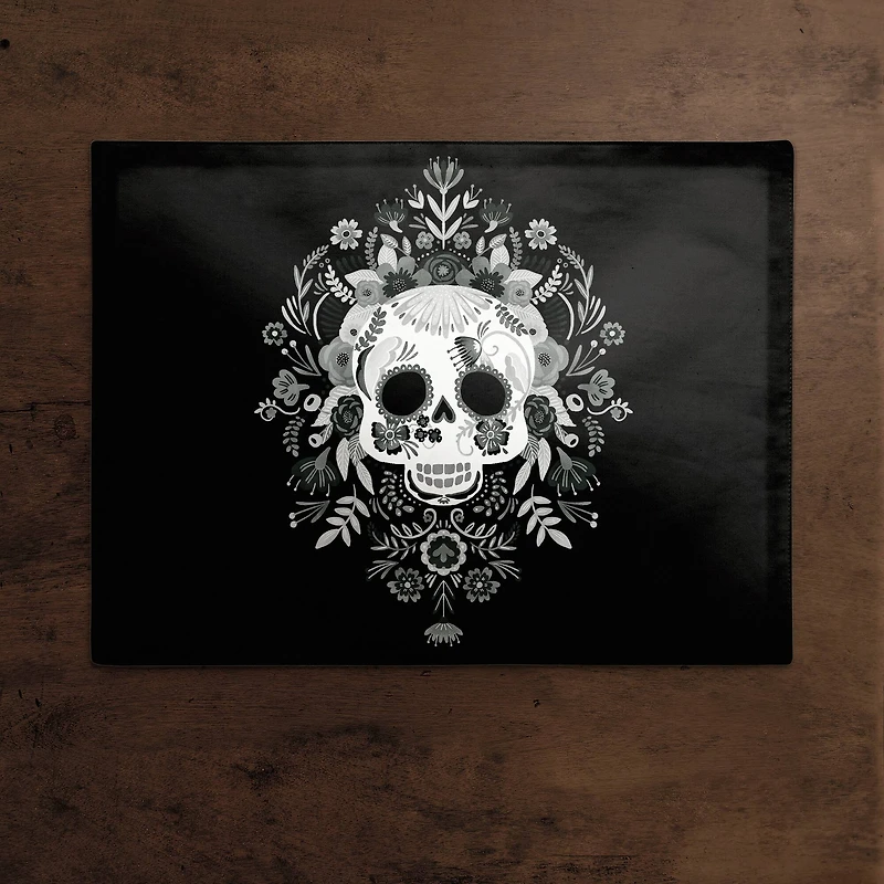 Sugar Skull 18" x 14" Cotton Twill Placemat