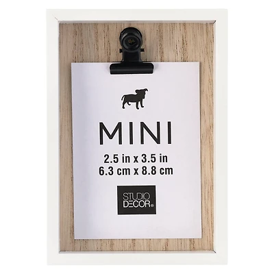 White Deep Mini Frame Box with Clip by Studio Décor®