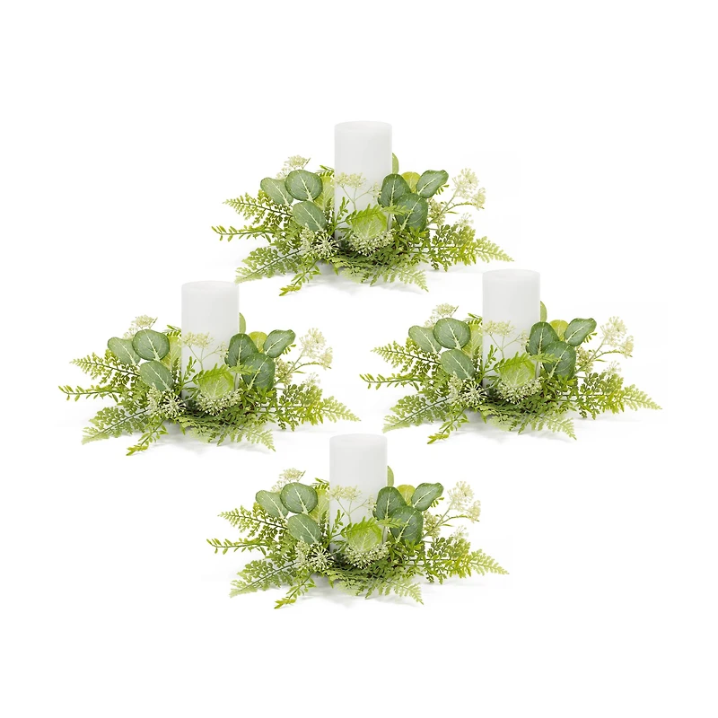 Foliage Candle Rings, 4ct.