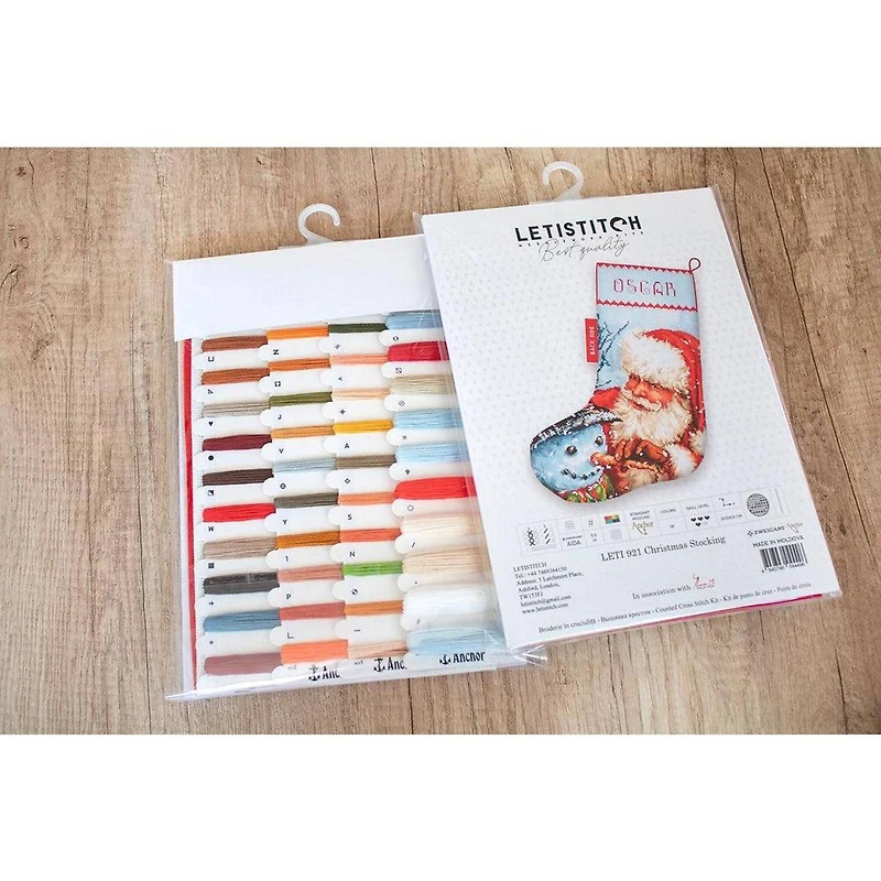 Letistitch Christmas Stocking Counted Cross Stitch Kit