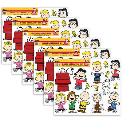 Eureka® Peanuts® Classic Characters 2-Sided Decorating Kit, 6ct.