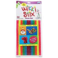 Wikki Stix® Neon Pak 8" Reusable Craft Pack, 3ct.