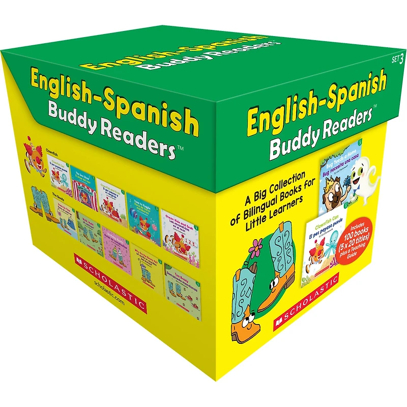 Scholastic Teaching Solutions English-Spanish Buddy Readers, 3 sets, 100 books