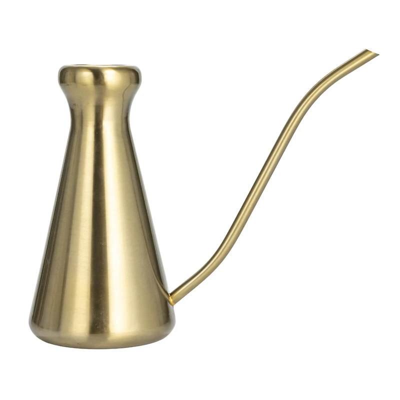 Hello Honey® 11" Brass Finish Stainless Steel Watering Can