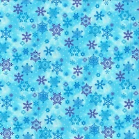 Fabric Traditions Light Blue Glitter Snowflake Cotton Fabric