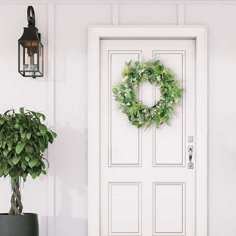 26" Artificial Eucalyptus Floral Spring Wreath