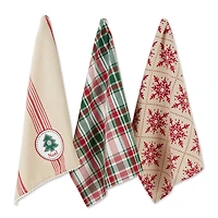 DII® Assorted Noel Tree Dishtowel Set