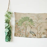 Hello Honey® 4.5ft. Green Hand-Painted Paper Mache Eucalyptus Bunch Wall Hanging