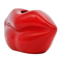 7.25" Red Lips Ceramic Tabletop Vase by Ashland®