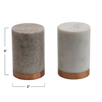 Hello Honey® 3'' Marble Salt and Pepper Shaker Set