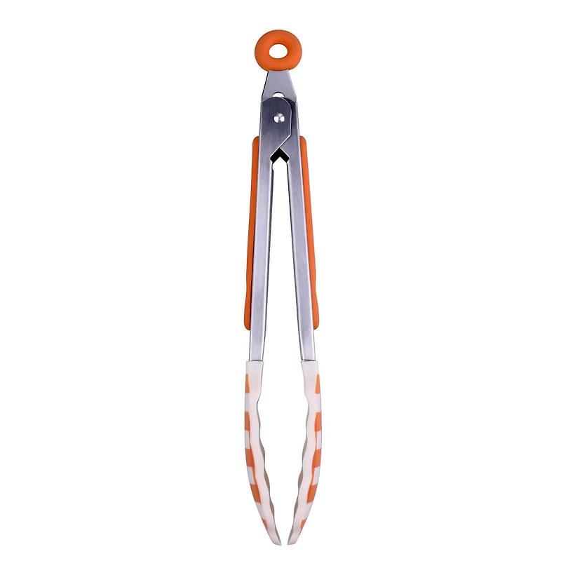 Mini Orange Plaid Tongs by Makery™