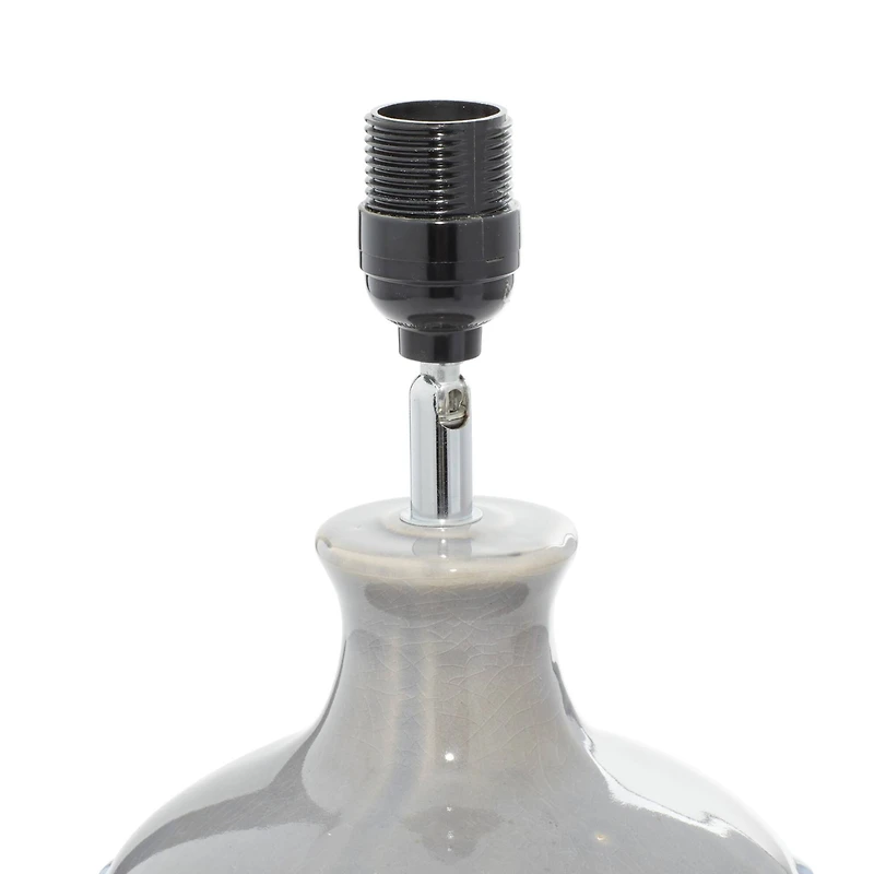 24" Blue Ceramic Coastal Table Lamp