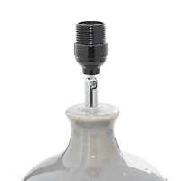 24" Blue Ceramic Coastal Table Lamp