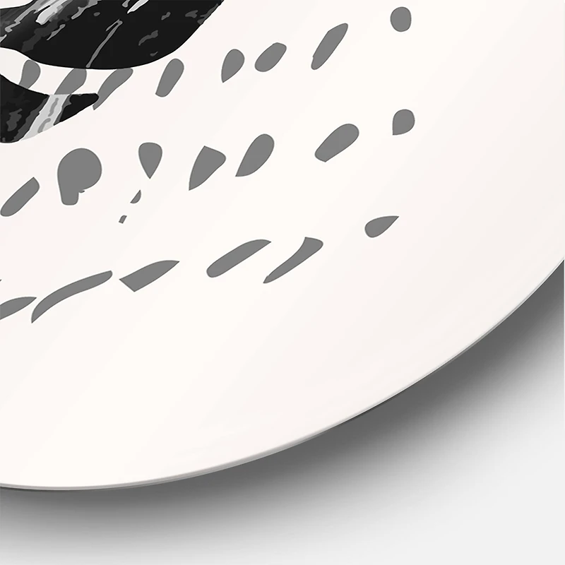 Designart - Minimal Tropical Palm Leaf On Grunge Texture