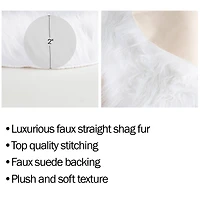 Hastings Home Faux Sheepskin Fur Rug