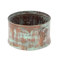 Copper Metal Rustic Planter Set