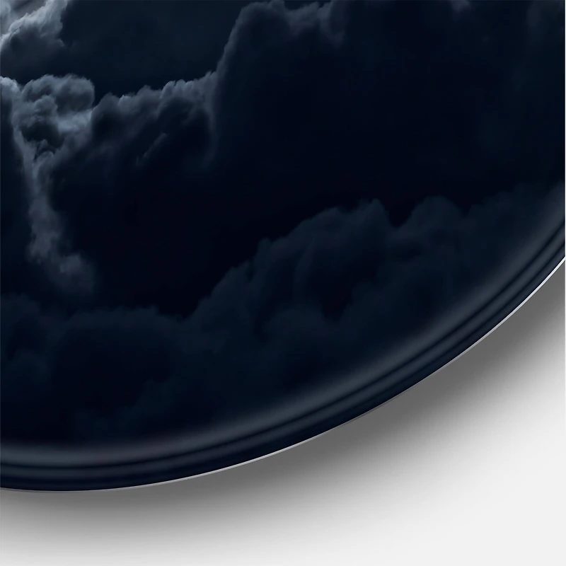 Designart - Cloudy Full Moon Night