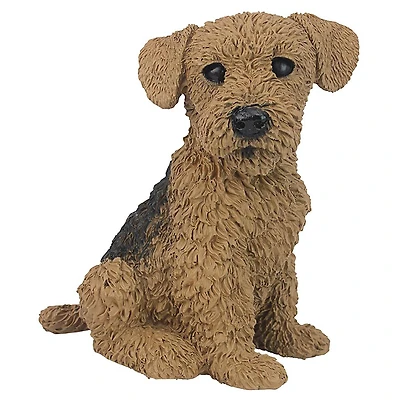 Design Toscano 9" Airedale Puppy Dog Statue