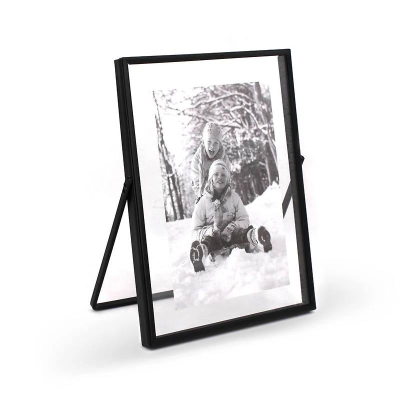 5" x 7" Metal Easel Tabletop Float Frame by Studio Décor