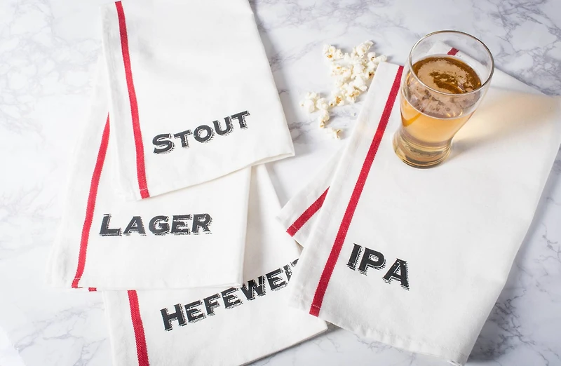 DII® Assorted Beer Pub Print Dishtowel (Set of 4)