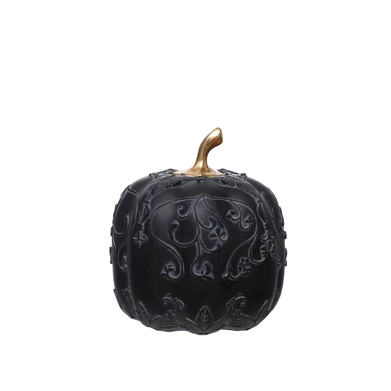 7" Black Pumpkin Tabletop Décor by Ashland®