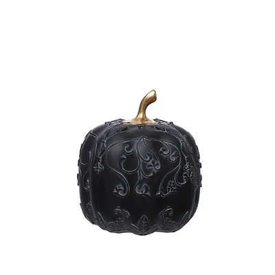 7" Black Pumpkin Tabletop Décor by Ashland®