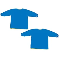 Creativity Street® Blue Long Sleeve Plastic Art Smock, 2ct.
