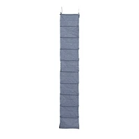 Household Essentials 48" Denim Cotton Blend & Plastic Hanging 10 Shelf Closet Organizer
