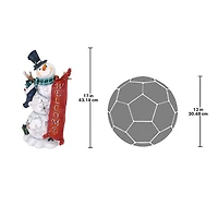 Design Toscano 17" Avalanche the Welcome Snowman Statue