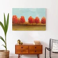 Fall Day Trees 36" x 24" Canvas Wall Art